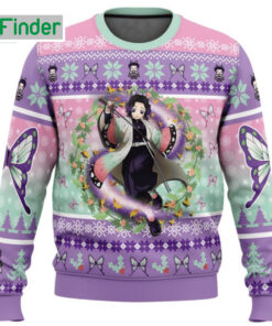 Demon Slayer Kochou Shinobu Ugly Christmas Sweatshirt Hoodie