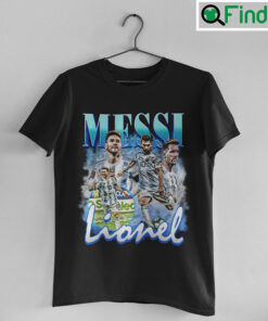 Lionel Messi Vintage Bootleg World Cup 2022 Football Player Shirt