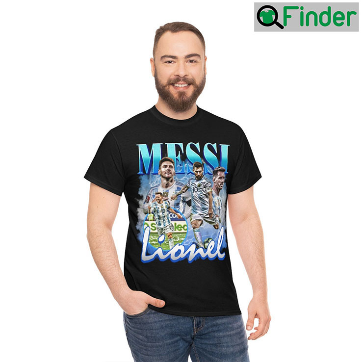 Lionel Messi Vintage Bootleg World Cup 2022 Football Player Unisex Shirt Lionel Messi Vintage Bootleg World Cup 2022 Football Player Unisex Shirt