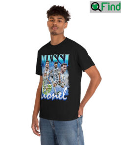 Lionel Messi Vintage Bootleg World Cup 2022 Football Player Unisex T Shirt