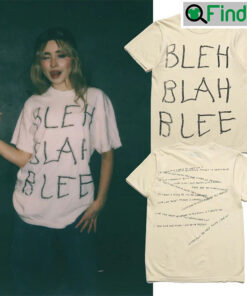 2022 Sabrina Carpenter Tour Bleh Blah Blee T shirt