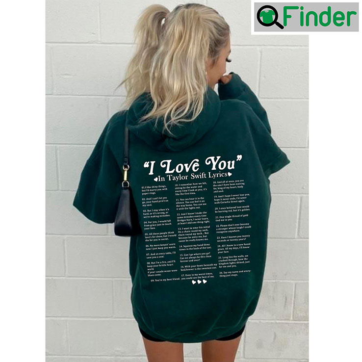 2023 I Love You In Taylor Swift Lyrics Sweater Sweatshirt 2023 I Love You In Taylor Swift Lyrics Sweater Sweatshirt