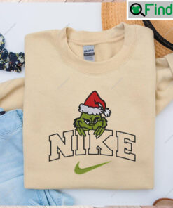 Nike Grinch Christmas Embroidered Sweatshirts