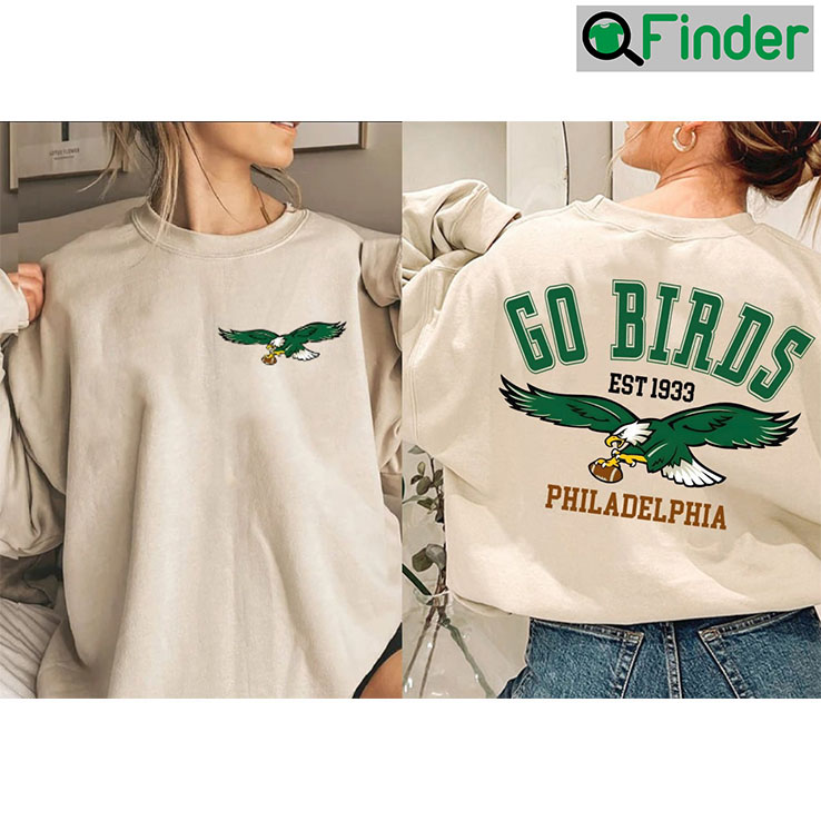 Vintage Go Birds Philadelphia Eagles Cute Sweatshirt Fan Gift Vintage Go Birds Philadelphia Eagles Cute Sweatshirt Fan Gift