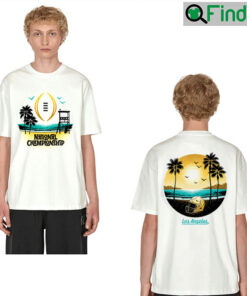 2023 National Championship Game College Football Playoff Beach T Shirt