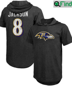Baltimore Ravens Lamar Jackson Name Number Hoodie