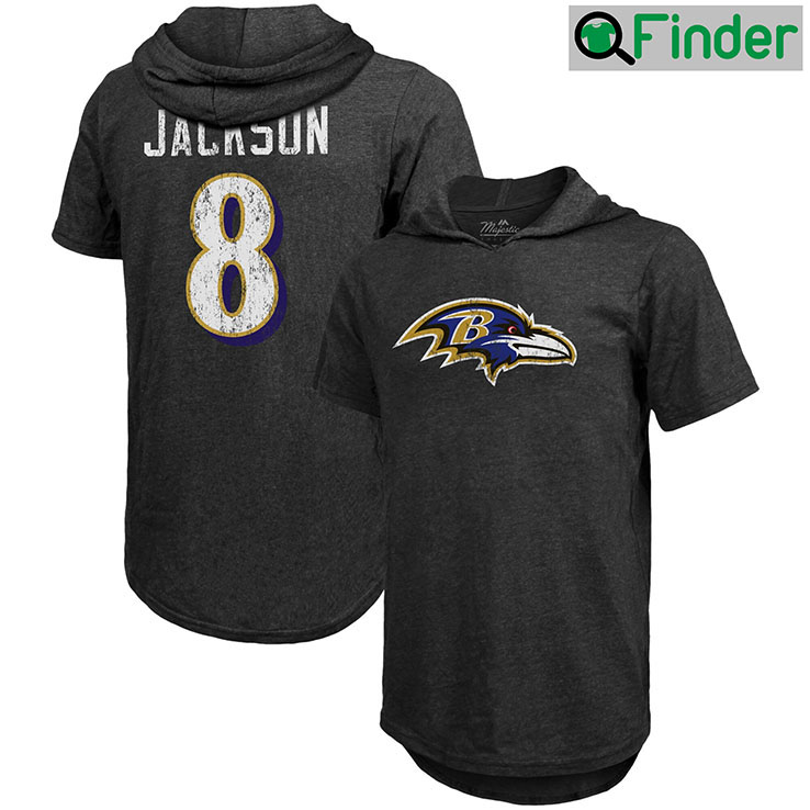 Baltimore Ravens Lamar Jackson Name Number Hoodie Baltimore Ravens Lamar Jackson Name Number Hoodie
