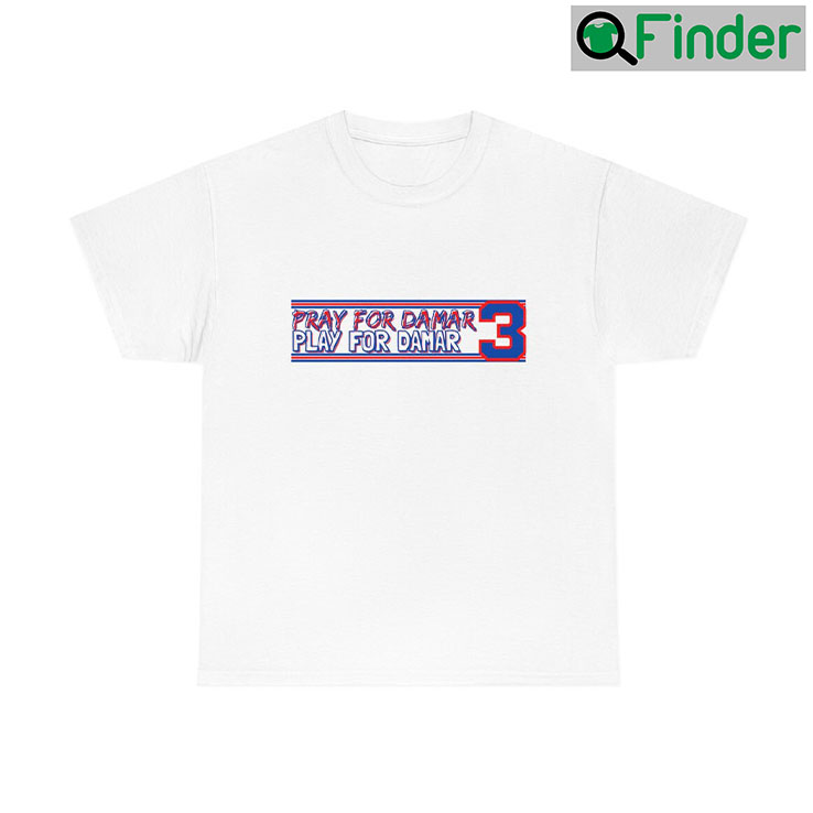 Buffalo Bills Praying For Damar 3 Tee Buffalo Bills Praying For Damar 3 Tee