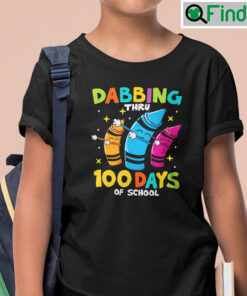 Dabbing Thru 100 Days Of School Shirt