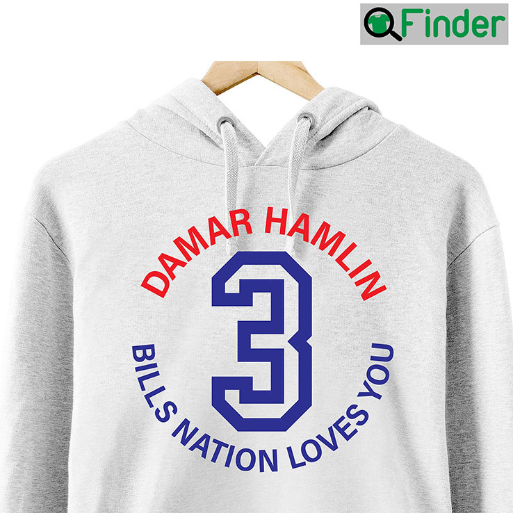Damar Hamlin Bills Nation Loves You Shirt Damar Hamlin Bills Nation Loves You Shirt