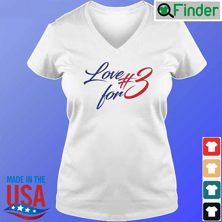 Damar Hamlin Love For 3 Buffalo Bills Football T Shirt Damar Hamlin Love For 3 Buffalo Bills Football T Shirt