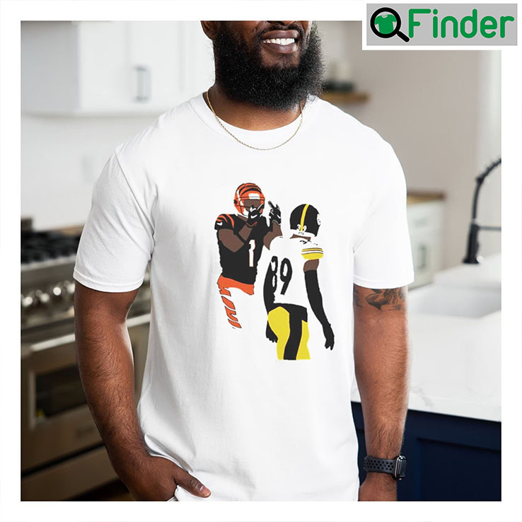 JaMarr Chase Middle Finger Minkah Fitzpatrick T Shirt JaMarr Chase Middle Finger Minkah Fitzpatrick T Shirt