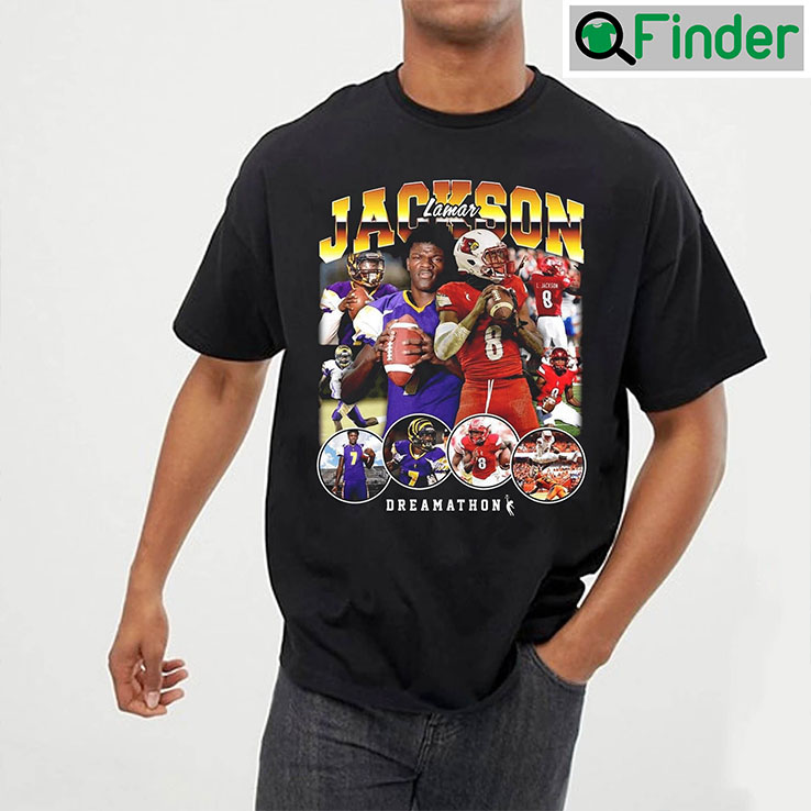 Lamar Jackson Vintage Style 90s T shirt Unisex Lamar Jackson Vintage Style 90s T shirt Unisex