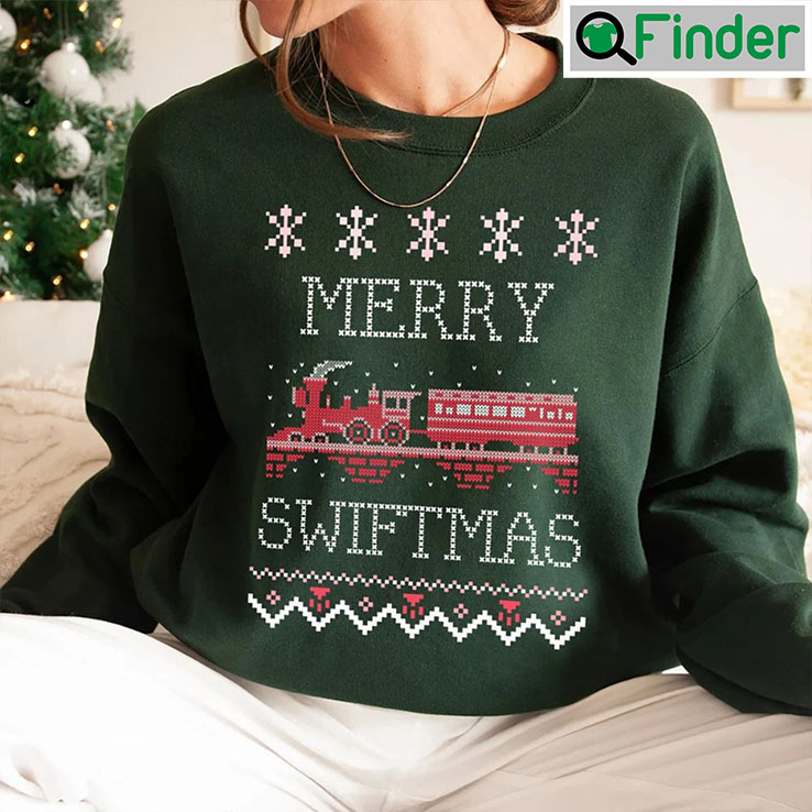Merry Swiftmas Crewneck Sweatshirt Taylor Swift Ugly Sweater Merry Swiftmas Crewneck Sweatshirt Taylor Swift Ugly Sweater
