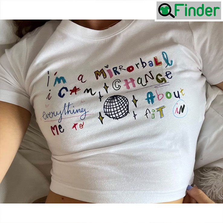 Mirrorball Taylor Swift T Shirt Croptop Mirrorball Taylor Swift T Shirt Croptop