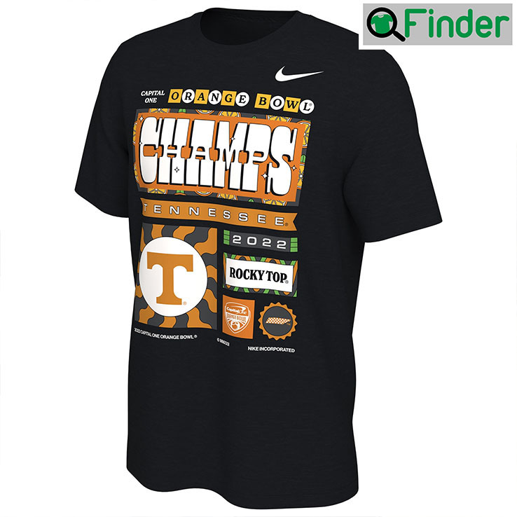 Nike Tennessee Volunteers 2022 Orange Bowl Champions Locker Room T Shirt Nike Tennessee Volunteers 2022 Orange Bowl Champions Locker Room T Shirt