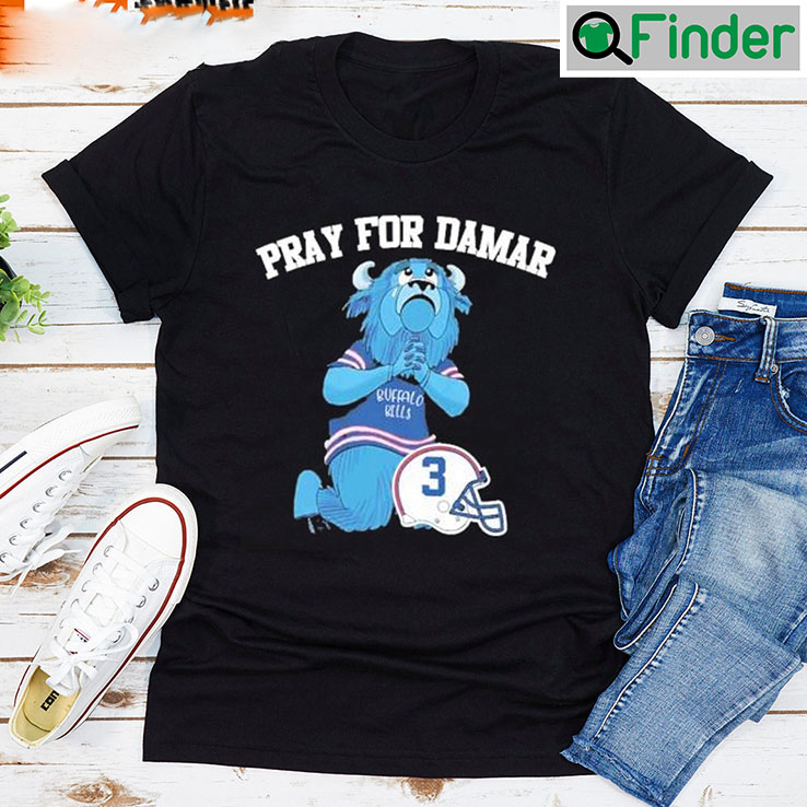 Pray For Damar Hamlin 3 Buffalo Bills T shirt Pray For Damar Hamlin 3 Buffalo Bills T shirt