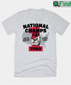 Retro Georgia Bulldogs 1980 National Champs Crewneck Shirt