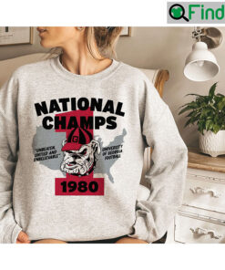 Retro Georgia Bulldogs 1980 National Champs Crewneck Sweatshirt