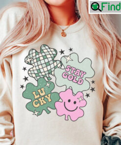 Retro Stay Gold Lucky St Patricks Day Hoodie