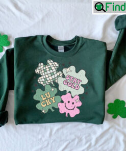 Retro Stay Gold Lucky St Patricks Day Hoodie Shirt