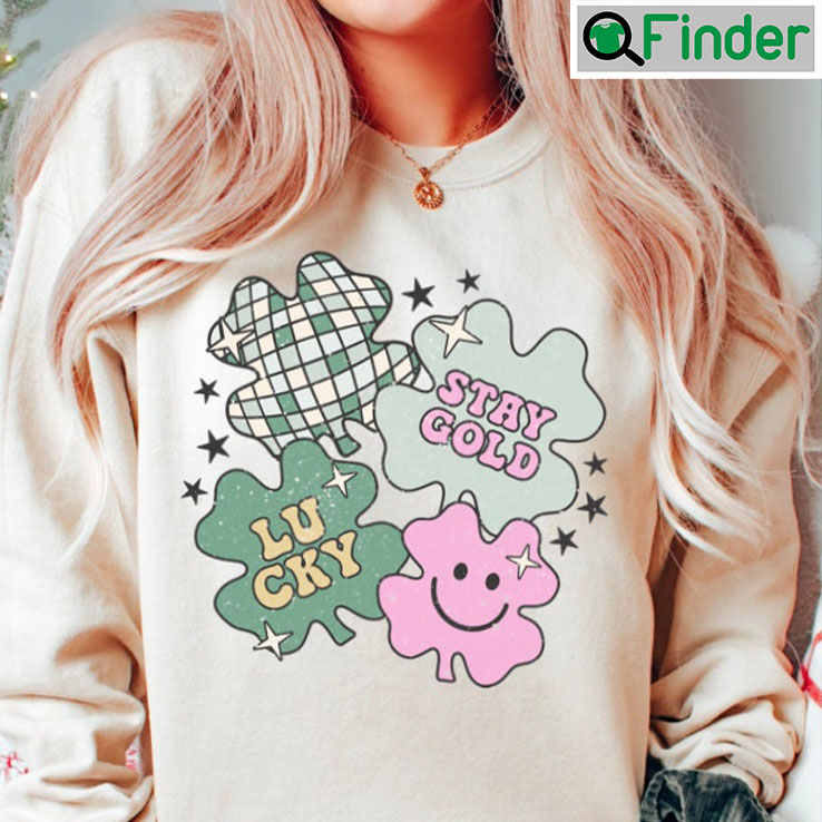 Retro Stay Gold Lucky St Patricks Day Hoodie Retro Stay Gold Lucky St Patricks Day Hoodie