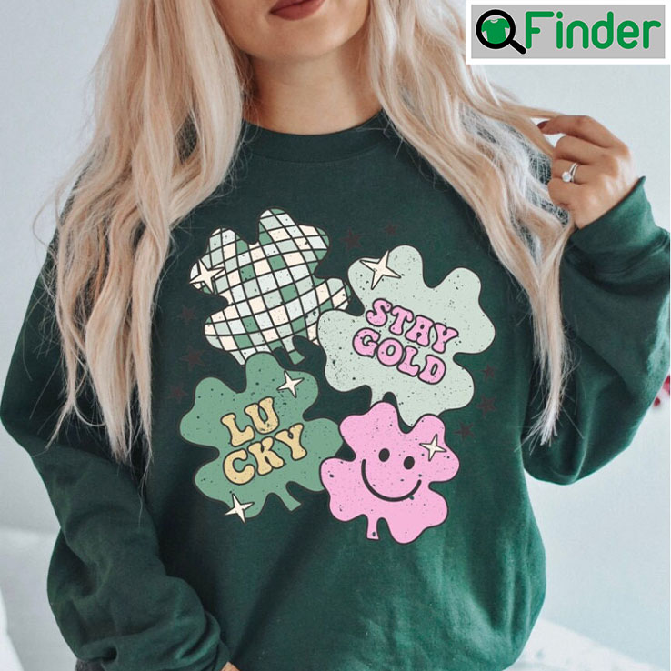 Retro Stay Gold Lucky St Patricks Day Shirt Retro Stay Gold Lucky St Patricks Day Shirt