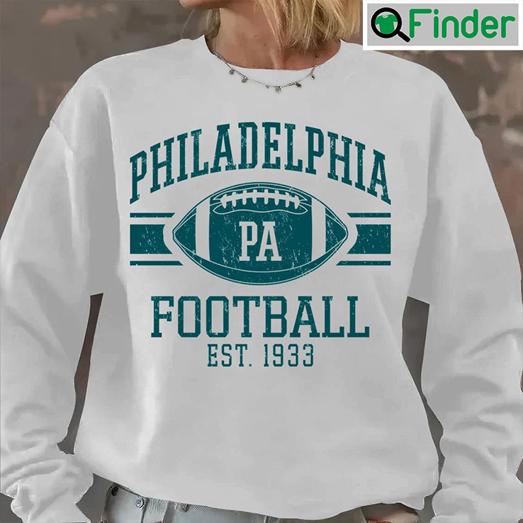 Throwback Philadelphia Football Game Day Crewneck Sweatshirt Throwback Philadelphia Football Game Day Crewneck Sweatshirt