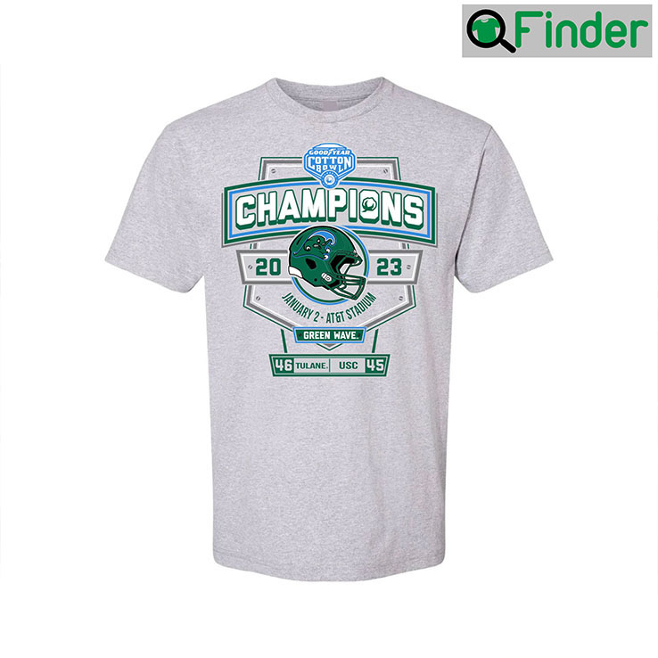 Tulane Cotton Bowl Champions 2023 T Shirt Tulane Cotton Bowl Champions 2023 T Shirt