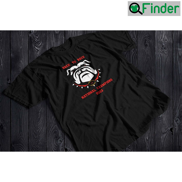 UGA 2023 National Champs Back To T shirt UGA 2023 National Champs Back To T shirt