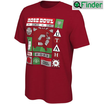Utah Utes 2023 Rose Bowl Illustrated T Shirt
