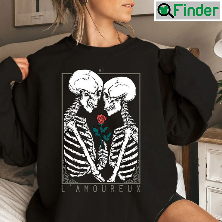 Valentine Halloween Skeleton Cute Valentines Day Gift Crewneck Sweatshirt Valentine Halloween Skeleton Cute Valentines Day Gift Crewneck Sweatshirt