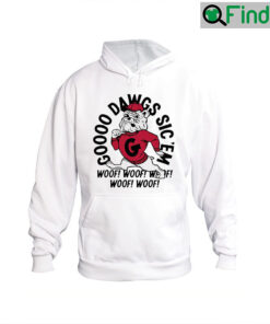 Vintage Georgia Bulldogs Go Dawgs Sicem Crewneck Hoodie