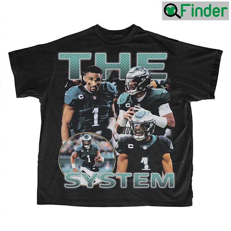 Vintage Jalen Hurts The System Unisex T shirt Vintage Jalen Hurts The System Unisex T shirt