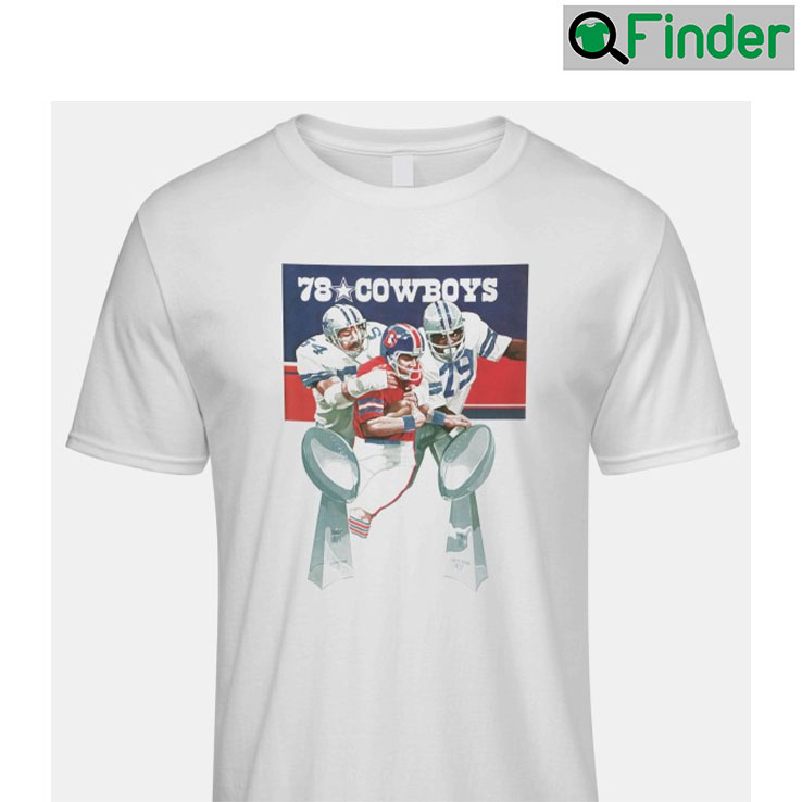 1978 Dallas Cowboys Super Bowl Artwork Iconic T shirt 1978 Dallas Cowboys Super Bowl Artwork Iconic T shirt