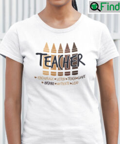 Black Teacher Melanin Crayons Shirt Black History Month