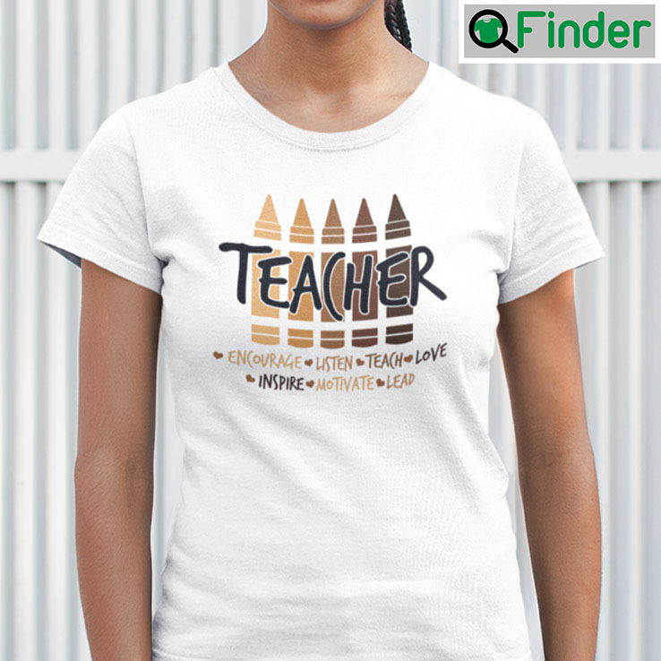 Black Teacher Melanin Crayons Shirt Black History Month Black Teacher Melanin Crayons Shirt Black History Month