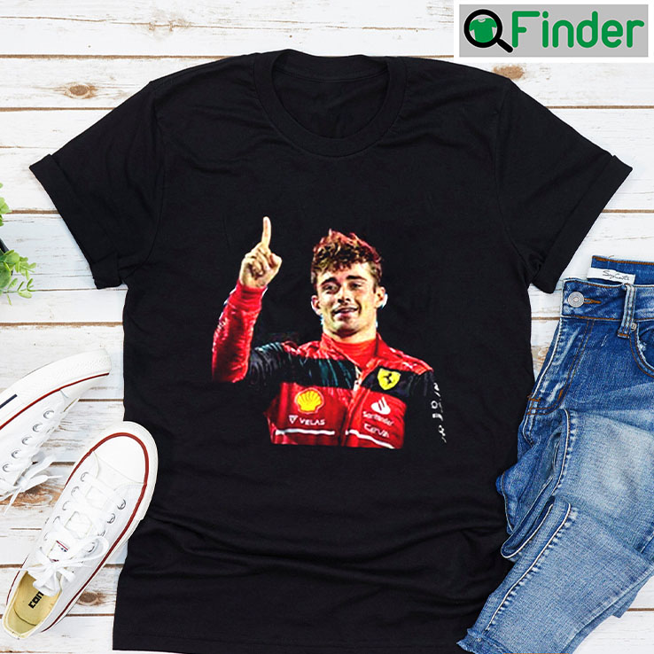 Charles Leclerc Finger Celebration F1 Fan Gifts T Shirt Charles Leclerc Finger Celebration F1 Fan Gifts T Shirt
