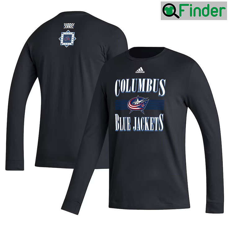 Columbus Blue Jackets Adidas Retro Long Sleeve Shirt Columbus Blue Jackets Adidas Retro Long Sleeve Shirt