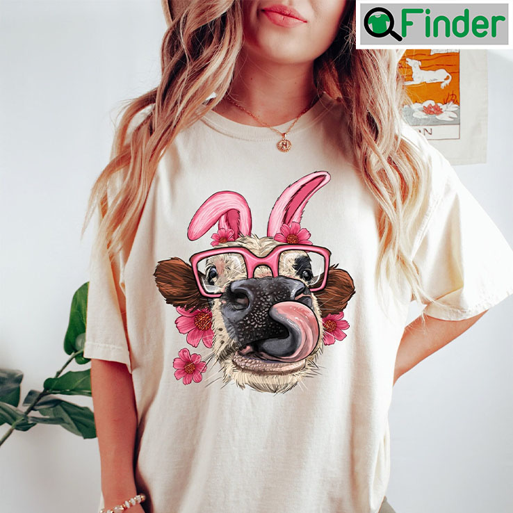 Easter Bunny Ears Cow Head Shirt Easter Bunny Ears Cow Head Shirt