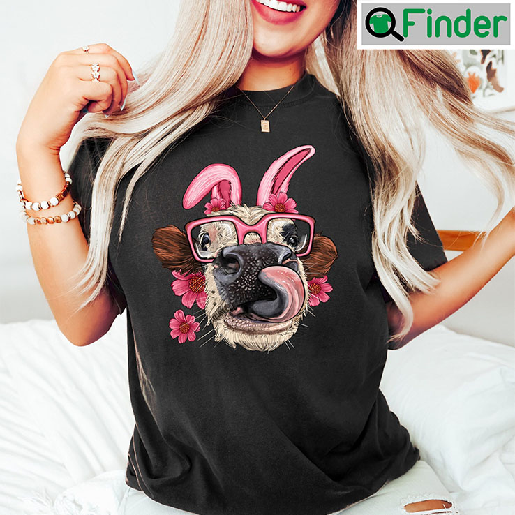 Easter Bunny Ears Cow Head T Shirt Easter Bunny Ears Cow Head T Shirt