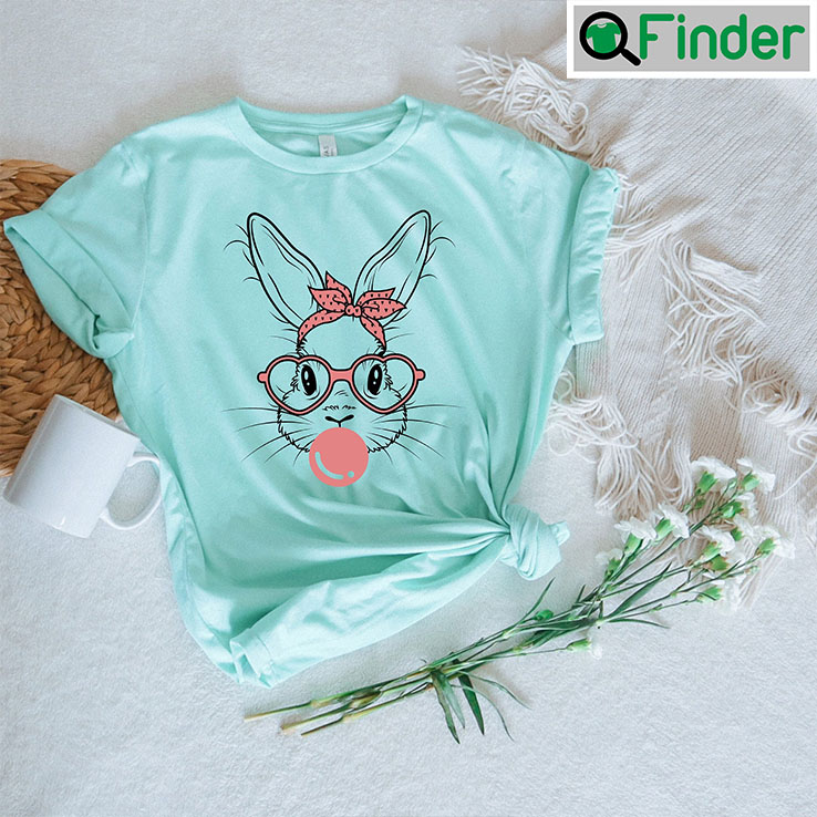 Easter Bunny With Leopard Pink Glasses Shirt Easter Bunny With Leopard Pink Glasses Shirt