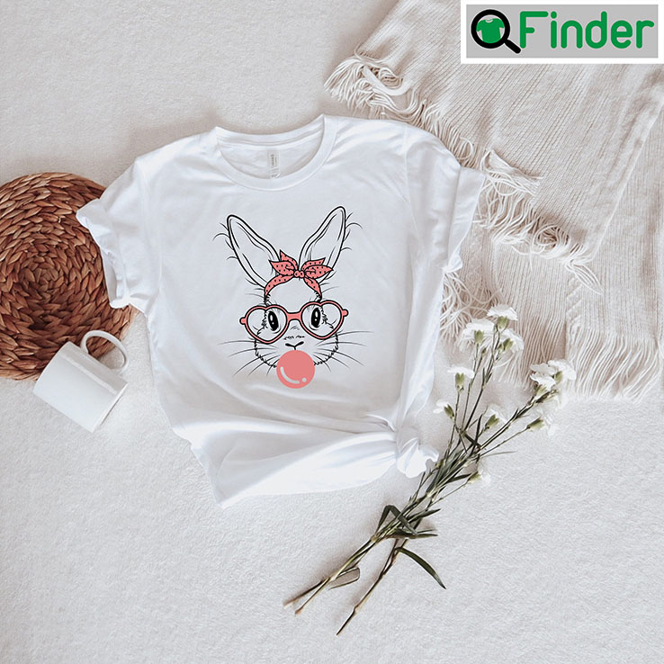 Easter Bunny With Leopard Pink Glasses T Shirt Easter Bunny With Leopard Pink Glasses T Shirt