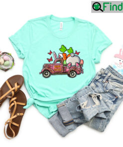Easter Truck Cute Bunny Tee Shirt