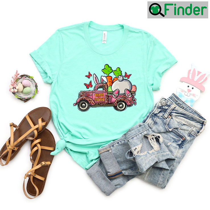 Easter Truck Cute Bunny Tee Shirt Easter Truck Cute Bunny Tee Shirt