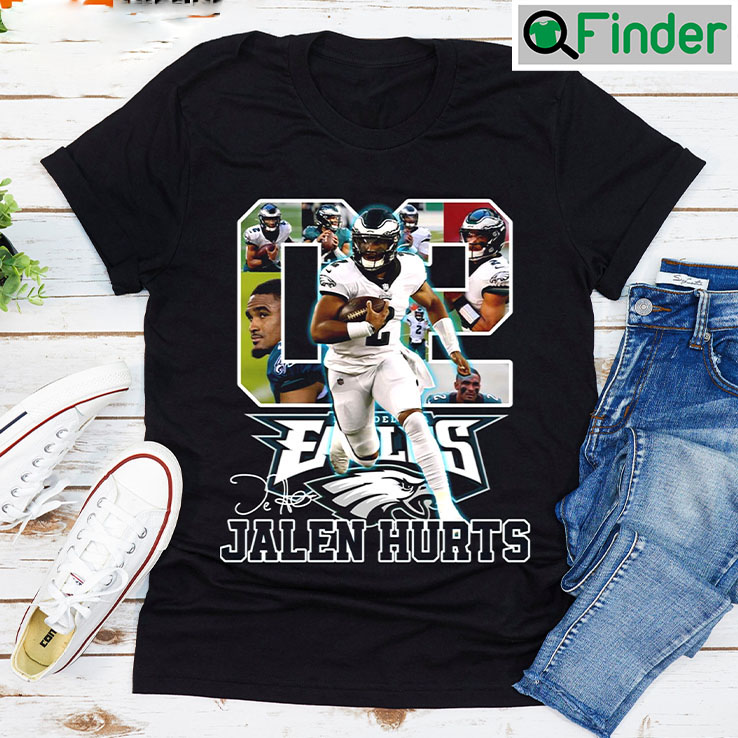 Jalen Hurts Signature Vintage Retro 80s 90s T Shirt Jalen Hurts Signature Vintage Retro 80s 90s T Shirt