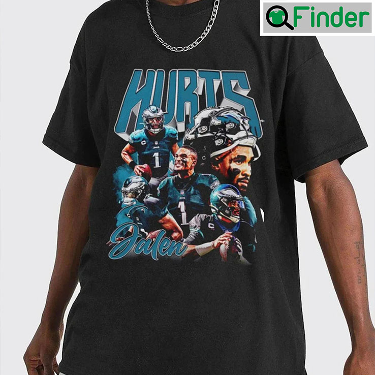 Jalen Hurts Vintage 90s Tee Shirt Jalen Hurts Vintage 90s Tee Shirt