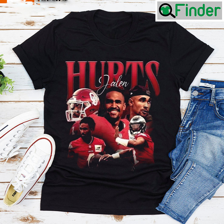 Jalen Hurts Vintage 90s Unisex Graphic Tee Shirt Jalen Hurts Vintage 90s Unisex Graphic Tee Shirt