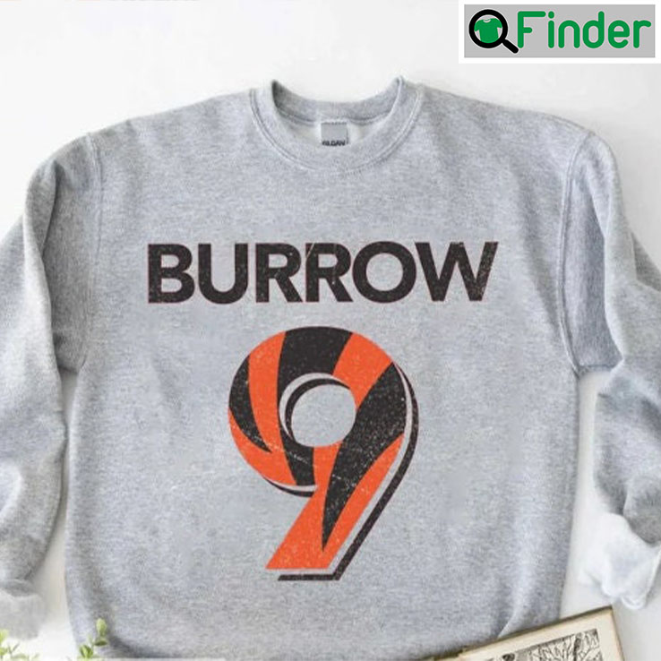 Joe Burrow 9 Cincinnati Football Sweatshirt Joe Burrow 9 Cincinnati Football Sweatshirt