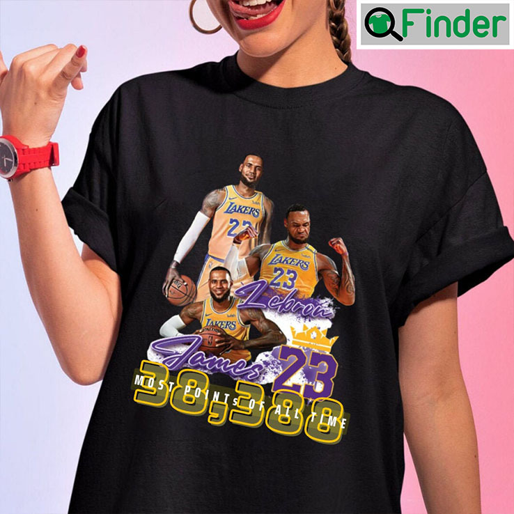 Lebron James 38388 All Time Scoring Leader T shirt Lebron James 38388 All Time Scoring Leader T shirt